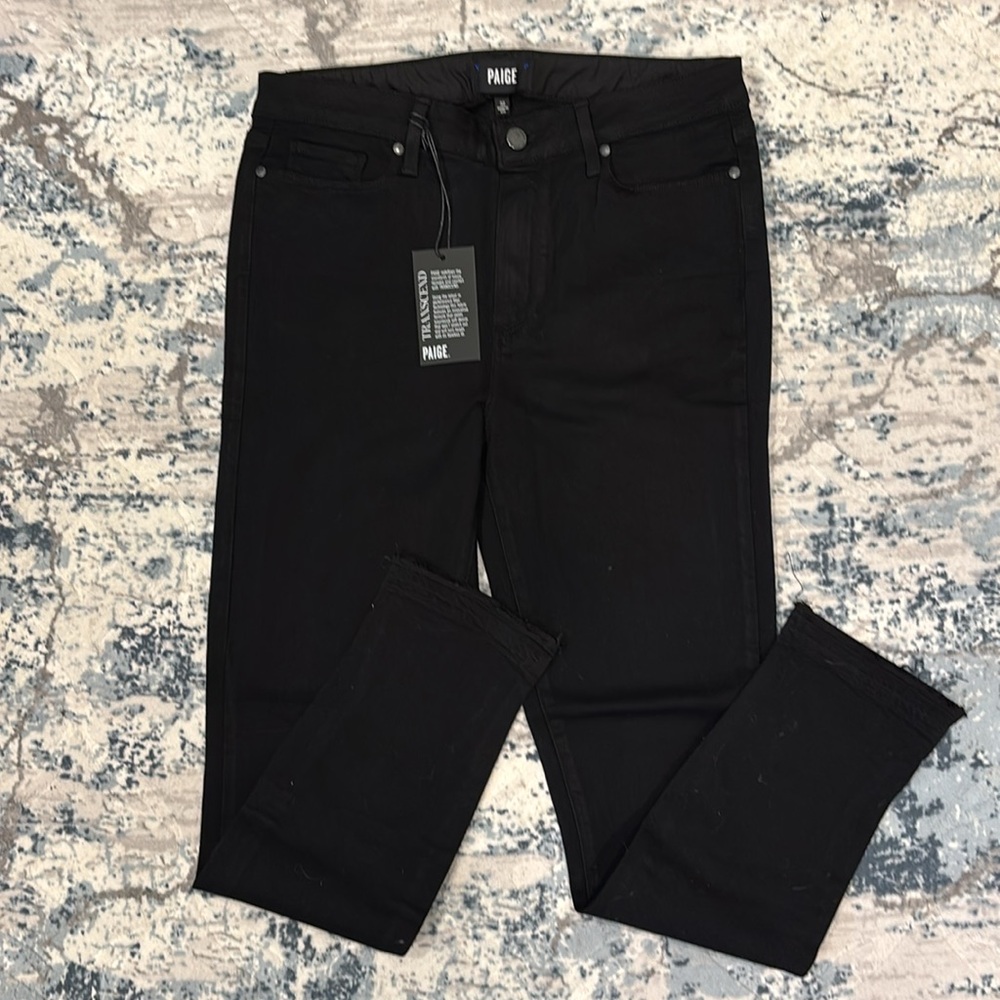 New Paige Black High rise with hem detail - Picture 3 of 8